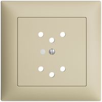 UP-Frontset EDIZIOdue vanille 88×88mm 2×T12 mit Linse