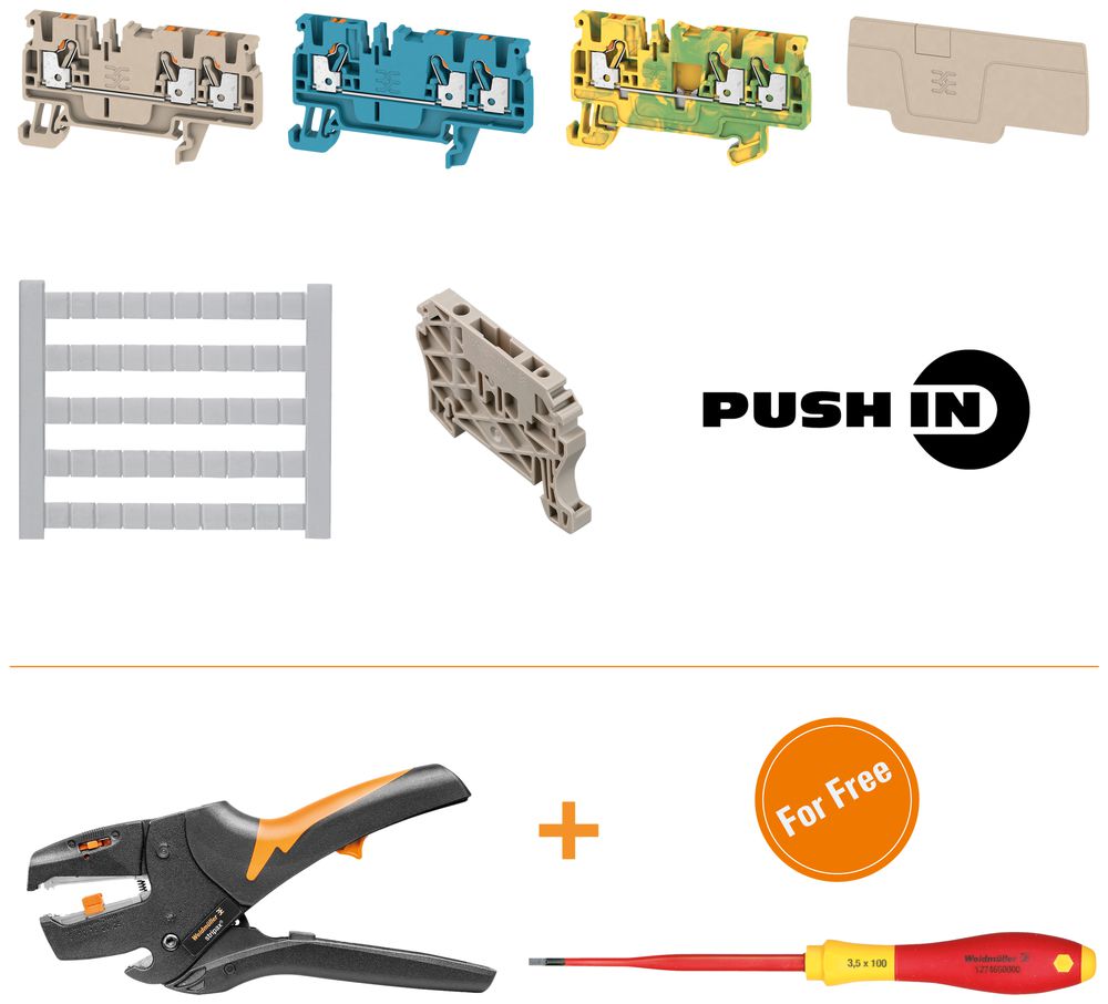 Starterpaket Weidmüller Klippon Connect PUSH-IN