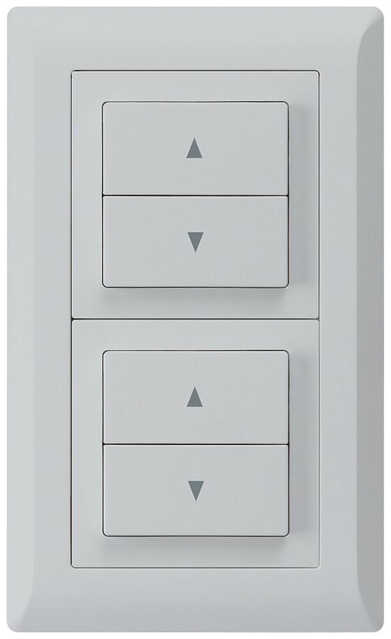 Combinaison ENC kallysto.line grd.I-I verticale 2×interr.stores gris clair