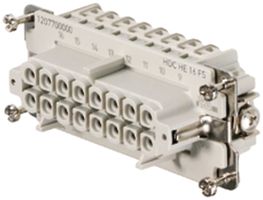 Buchseneinsatz Weidmüller HDC HE 500V 16A 16L Schraubanschluss Gr.6