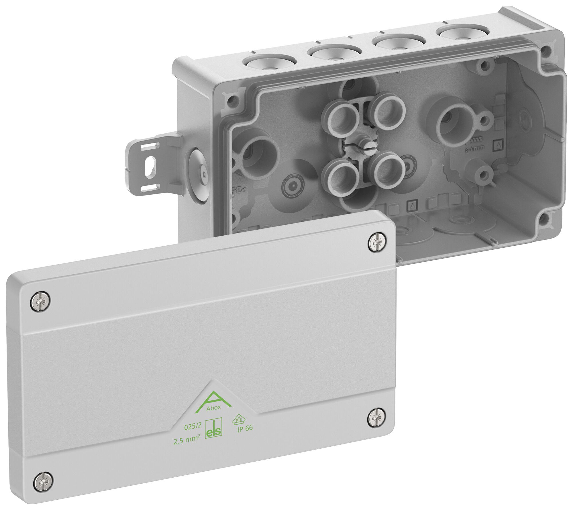 Boîte de dérivation AP Spelsberg Abox 025/2 AB-L 87×152×52mm IP66 gr