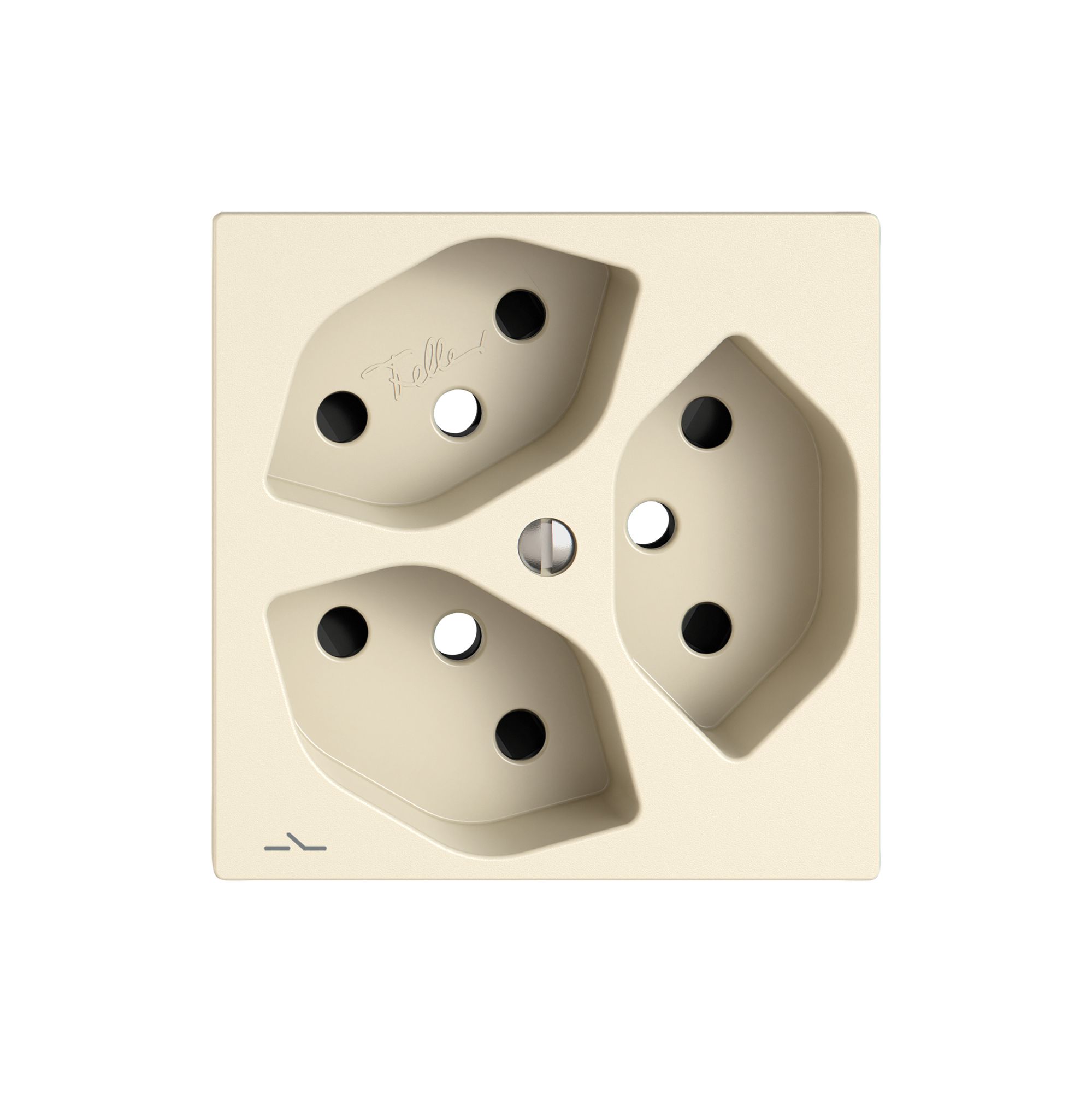 Kit di montaggio EDIZIO.liv SNAPFIX® per presa 3×T13 separata shutter cr