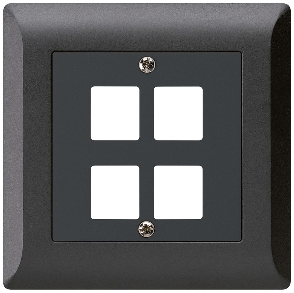 UP-Frontset HMS kallysto.line für 4 Module schwarz