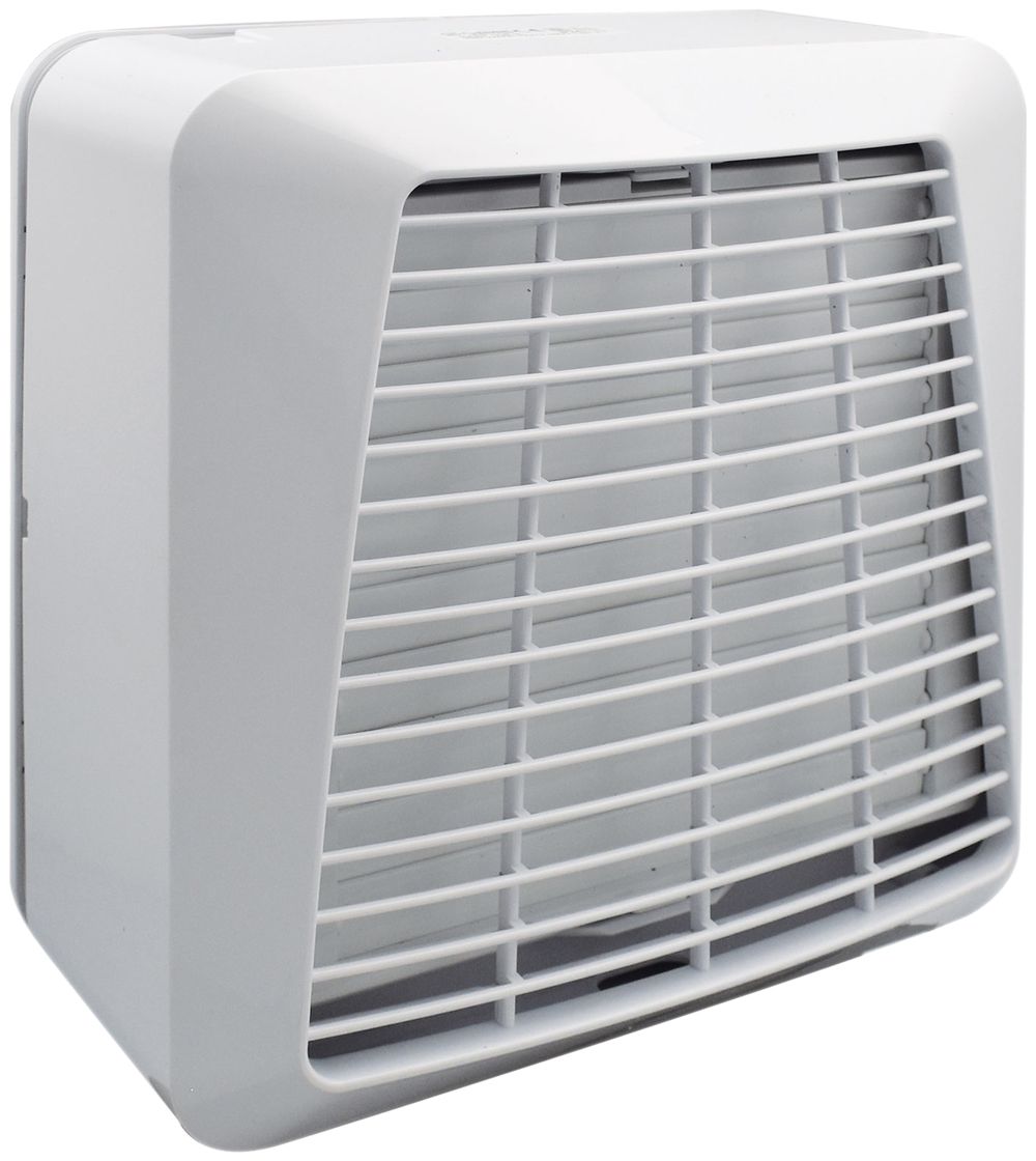 Fenster- und Wandventilator EASY 15/6 A automatische Verschlussklappe hellgrau