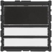 Ruftaster-Modul Hager elcom.modesta f.Türsprechanlage m.LED-Namensschild 2Whg.