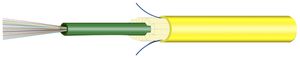 Kabel FO Universal H-LINE Dca 6×E9/125 Ø7.5mm 3000N gelb