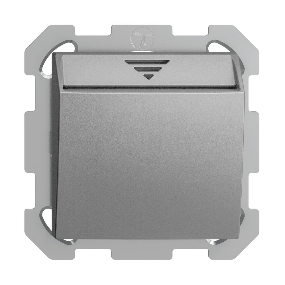 UP-Schalter Hotelcard 250VAC 1L EDIZIOdue silver
