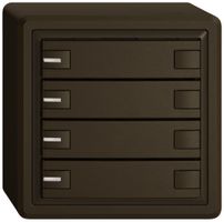 AP-Universaltaster EDIZIO.liv UNI SNAPFIX® m.LED RGB 8× 1-Tbed.br