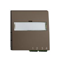 UP-Anschlussdose FTTH EDIZIOdue FH 2×LC APC Duplex F coffee