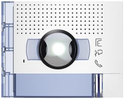 Frontblende für Tür-Lautsprecher/Kamera-Modul 96° Sfera mit 1 Ruftaste weiss