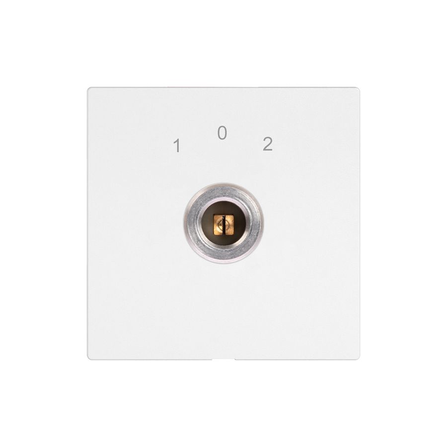 Schlüsselschalter EDIZIO.liv 1P Vierkant/Schlitz 20A 690V 1-0-2 galv.Kont.ws