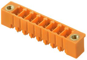 Connettore maschio Weidmüller SC brida THT 3.81mm 10L 180° 3.2mm stagnato nero