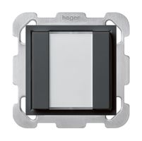 Pulsante universale INC 2×kallysto B con LED antracite