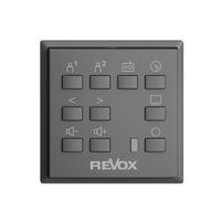 Commande murale EDIZIOdue pour Voxnet F, avec 10 bout., LED, IR, gris foncé