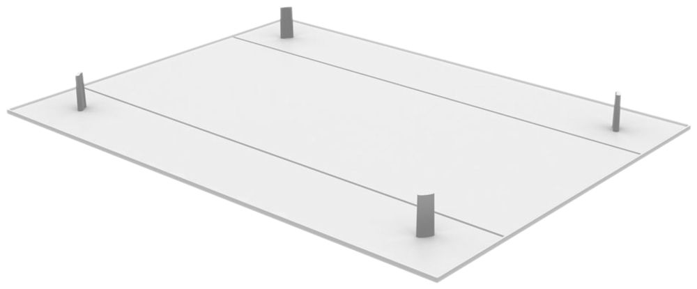 Abdeckplatte zu Multibox 306×226mm hellgrau