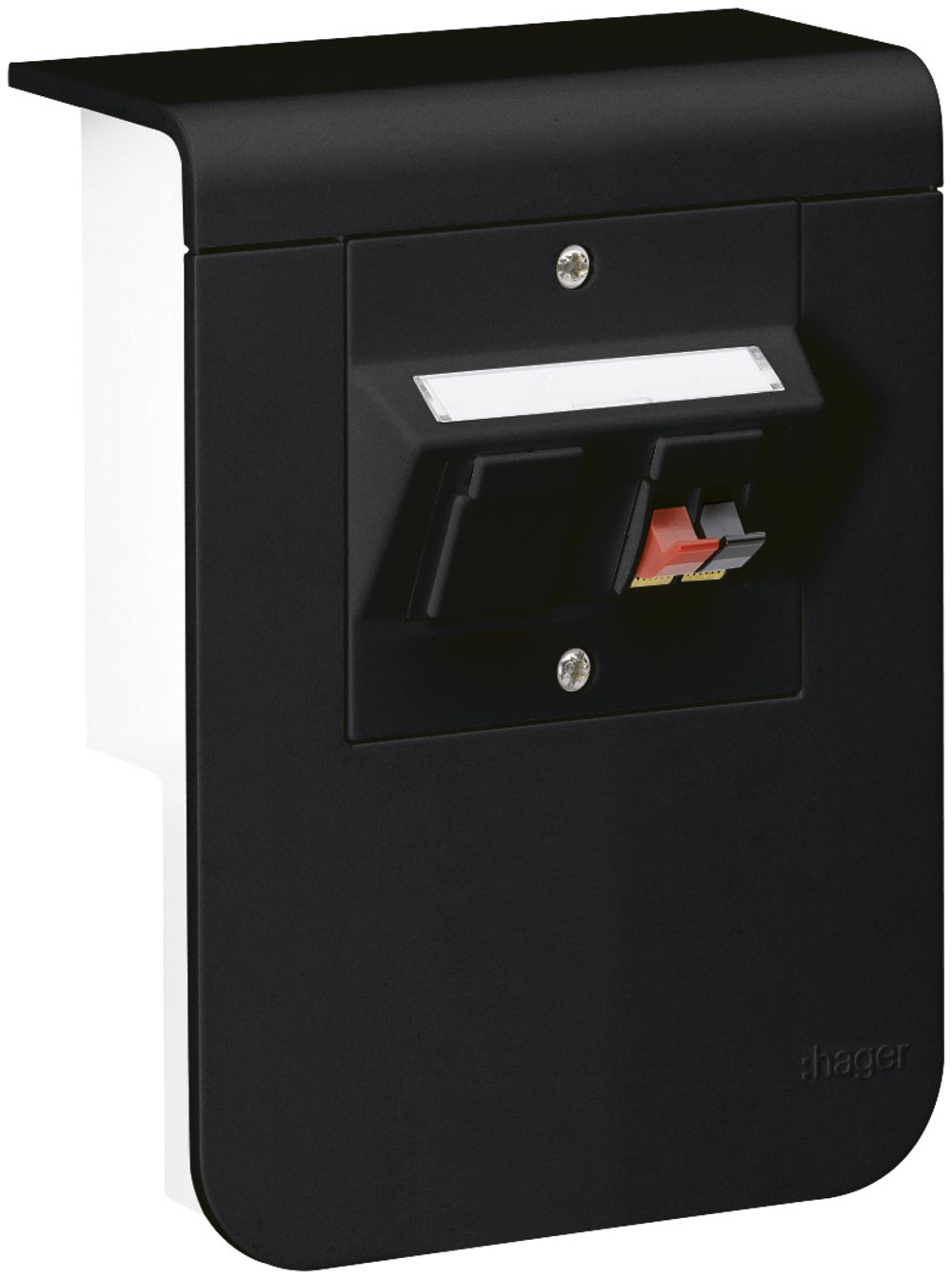 Supporto d'apparecchio Hager per SL20080 nero, 1 altoparlante