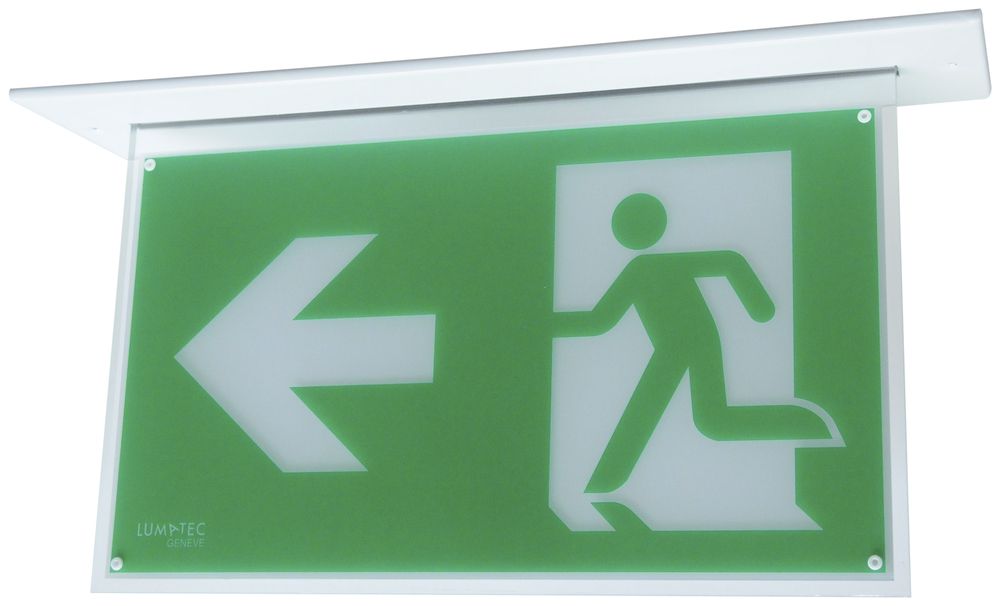 Luminaire de secours LED Lumatec A27 L6U220EM, source centrale, plafond suspendu