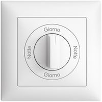 Frontset Notte-Giorno-Notte-Giorno EDIZIOdue 88×88mm weiss