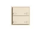 Frontset ON-OFF 2-K/2T mit LED ZEP 60×60mm crema