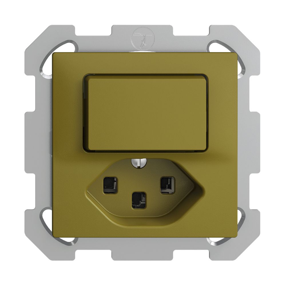 Combinaison ENC 3/1L+T23 16A EDIZIOdue olive