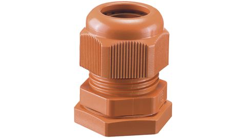 Orange mit Gegenmutter und Zugentlastung