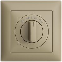 Kit frontale EDIZIOdue Su->I<-Giù sand 88×88mm per pulsante girevole