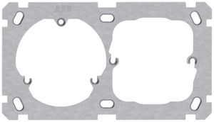 Befestigungsplatte ABB 1×2 Steckdose+52mm