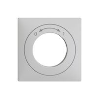 Kit frontal EDIZIOdue 0<->1 gris clair 60×60mm pour contact pivotant