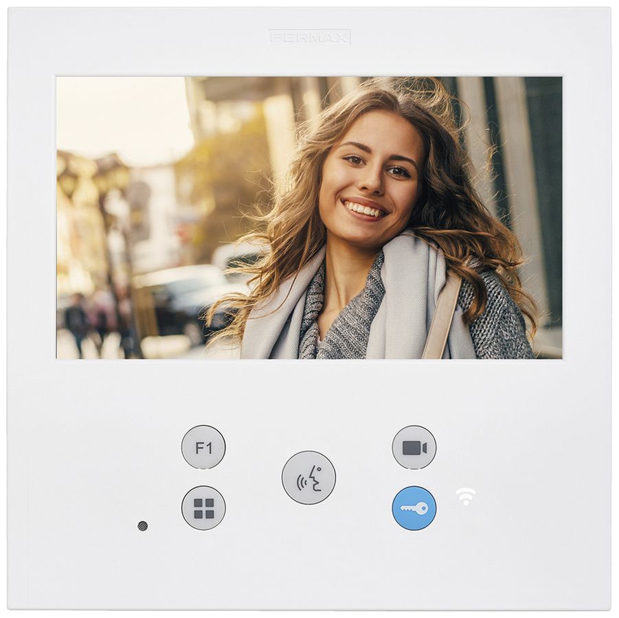 Farb-Video-Hausstation Fermax DUOX PLUS VEO-XL WIFI 7" TFT 185×185×21mm