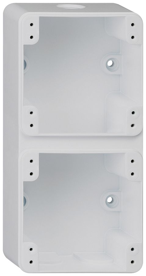 AP-Gehäuse robusto 2×1 grau 86×180×48mm