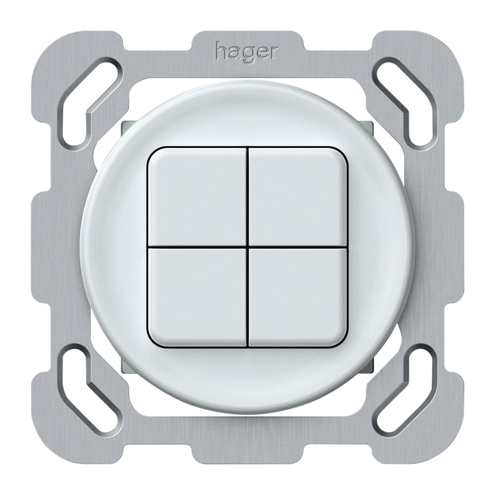 UP-Taster KNX origin 4×Tasten weiss