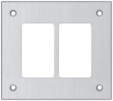 Montageplatte Hager FLF 3/5 1×2 Aluminium eloxiert