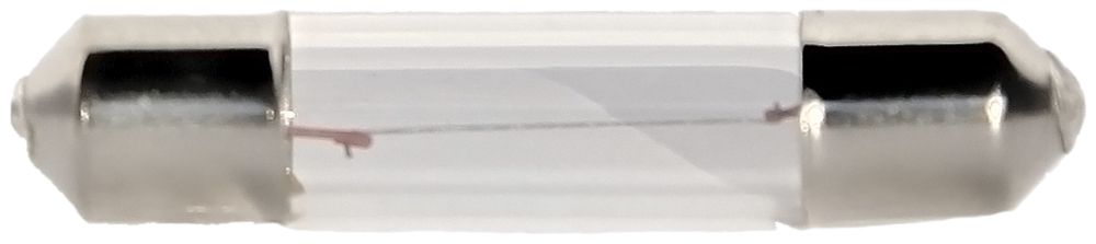 Lampe soffite à incandescence 6×30mm 12V 3W clair