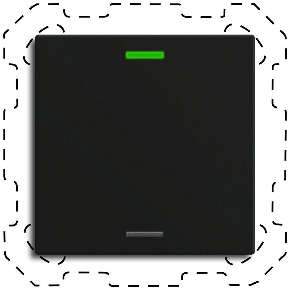 Poussoir KNX RGBW INC MDT TAL-6001016.02S 1t/2a LED noir mat "neutre"