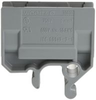 Abzweigklemme Woertz 2.5…6mm² 41A 750V Schraubanschluss 2×1 G-Schiene grau