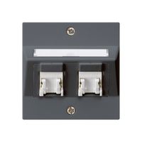 UP-Montage-Set kallysto A Kat.5e 2RJ45/u anthrazit