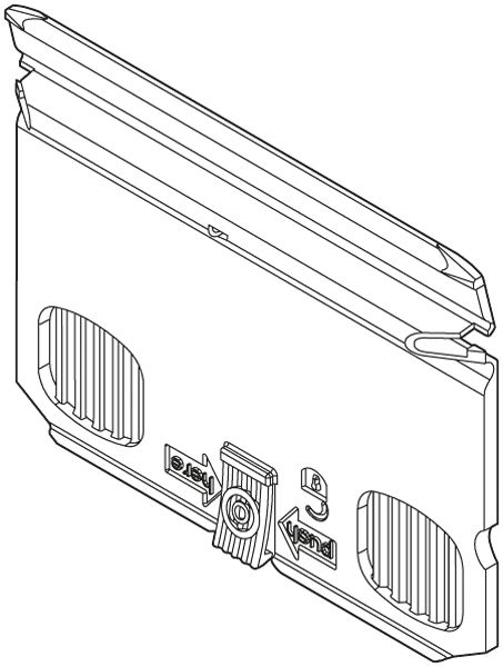 Jonction (paire) tehalit pour canal BR 85×130/170mm sans halogène