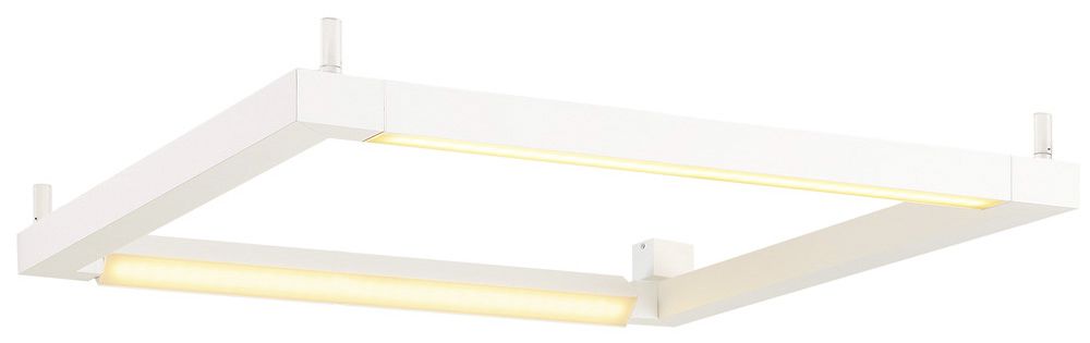 Plafonnier/applique LED SLV OPEN GRILL DT 54W 4500lm 3000K 730×720×105mm blanc