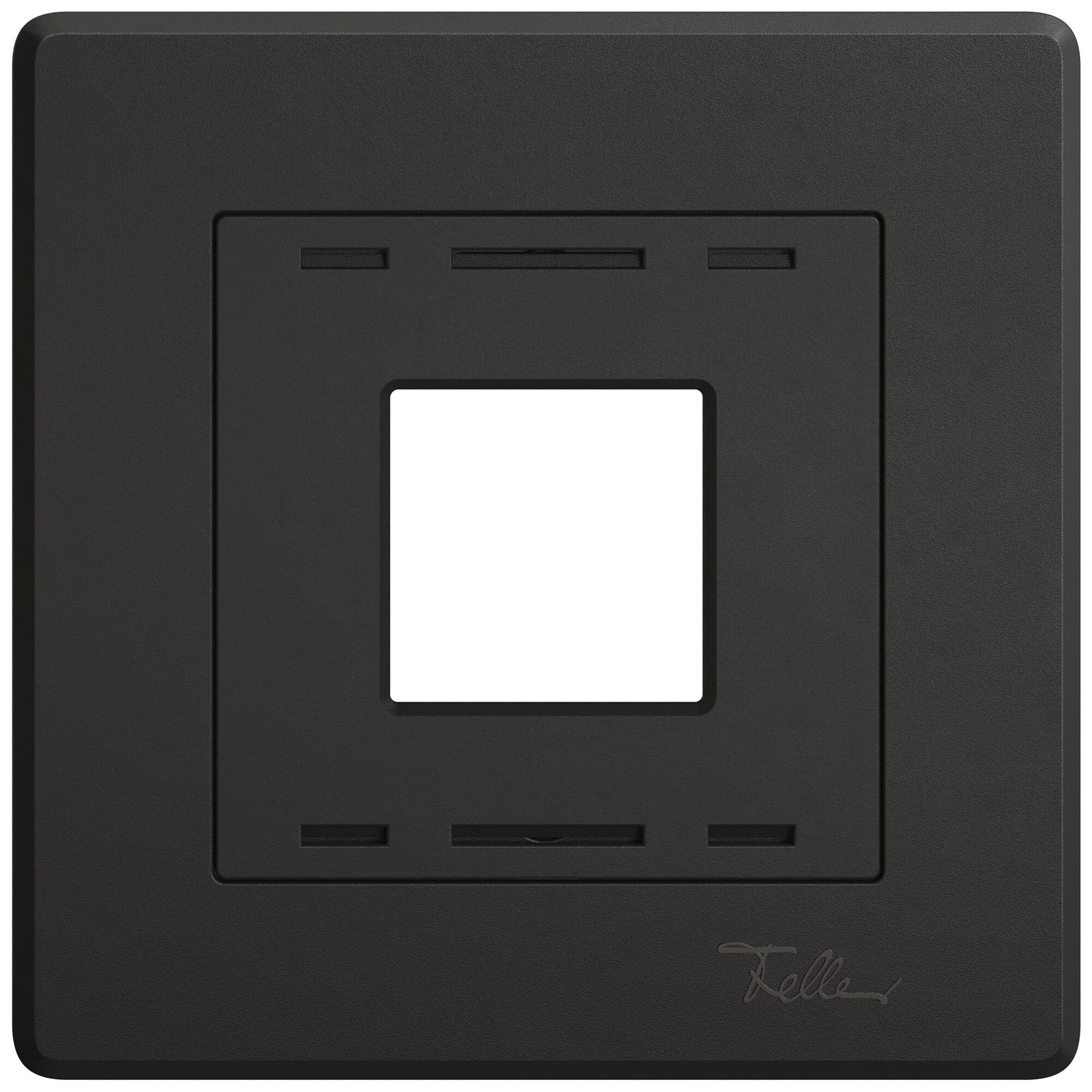 UP-Abdeckset EDIZIO.liv Wiser SNAPFIX® Thermostat schwarz