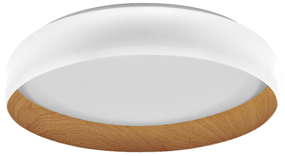 LED-Deckenleuchte LEDVANCE Orbis Livia 36W 2000lm 830 Ø520×115mm weiss/Holz