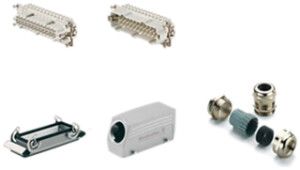 Kit Weidmüller HDC-HE grd.8 24L à visser 500V 16A aluminium M32