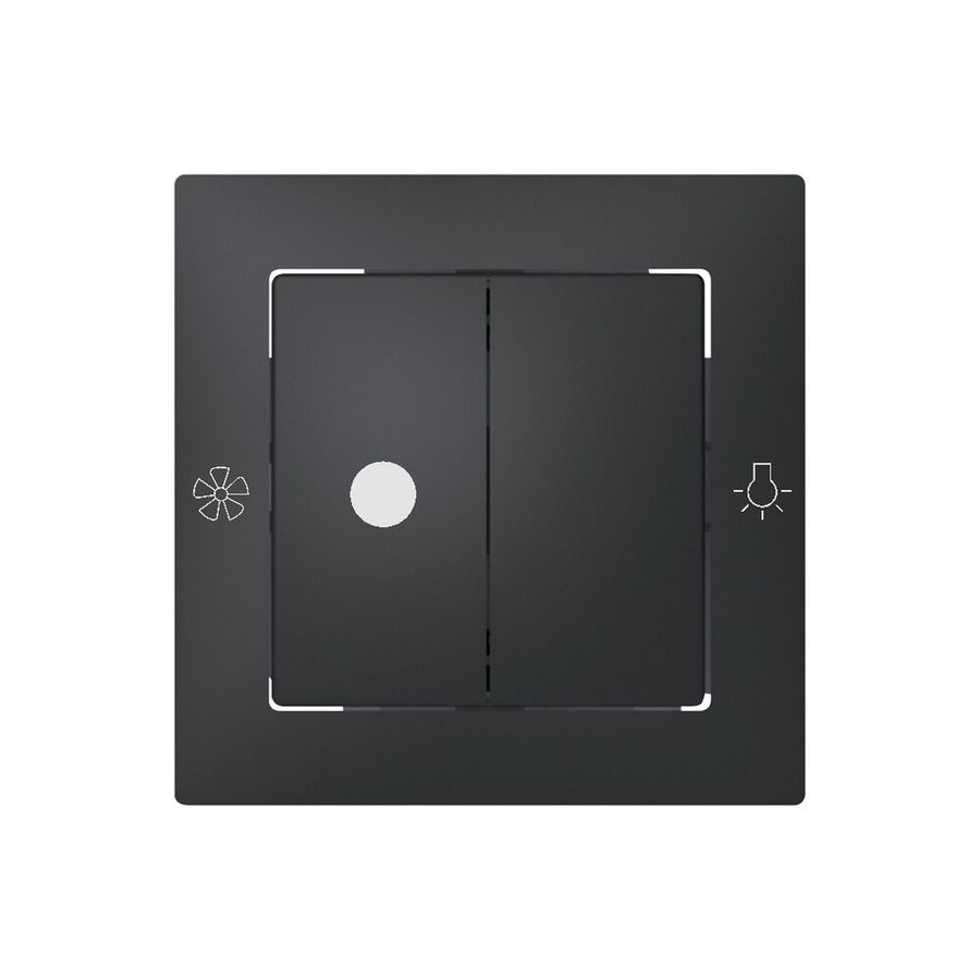 Abdeckset SIDUS zu Ventilatorschalter anthrazit
