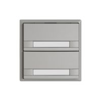 KNX-Taster RGB EDIZIO.liv SNAPFIX® Temperaturfüh.o.LED Pap.2×T 2-Tbed.hgu