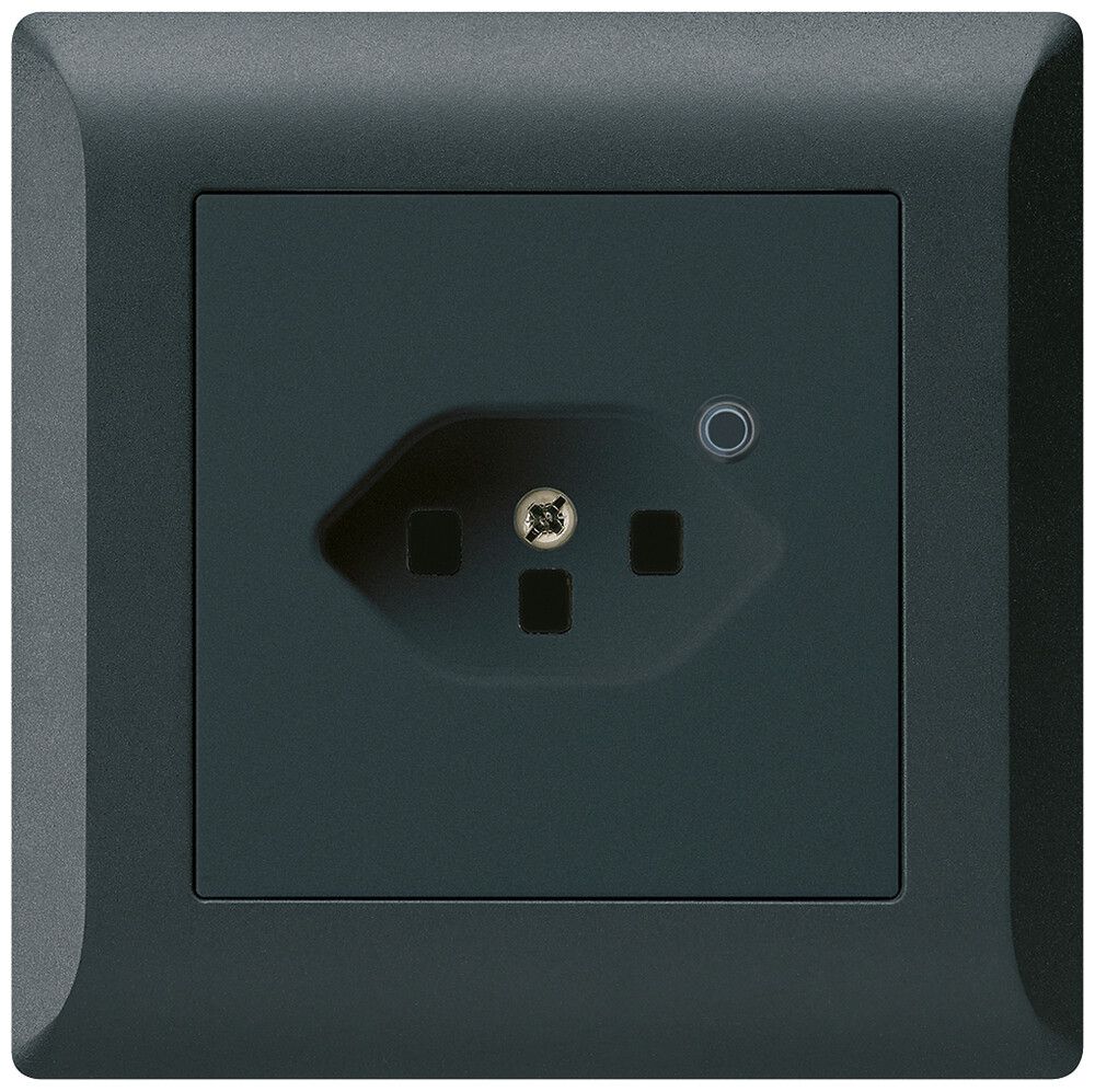 Presa INC Hager kallysto.line 1×T23 illuminato C nero