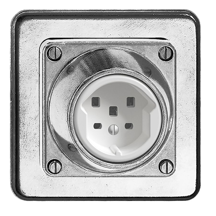 Prise ENC humide T25 16A Al nature avec bornes enfichables