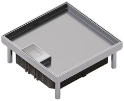 Edelstahlkassette Hager Q06 LE 6 22×200×200mm rostfreier Stahl