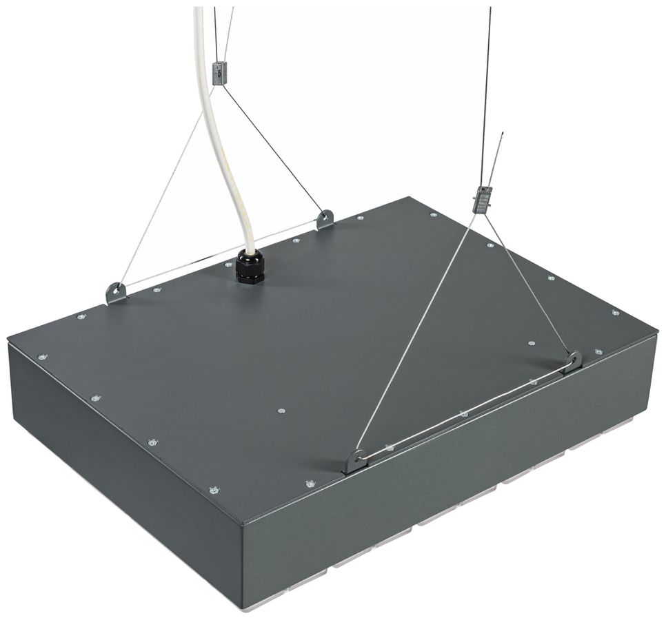 LED-Hallenstrahler Sylvania KubiXx AISLE 140W 24900lm 840 IP65 DIM 412×460