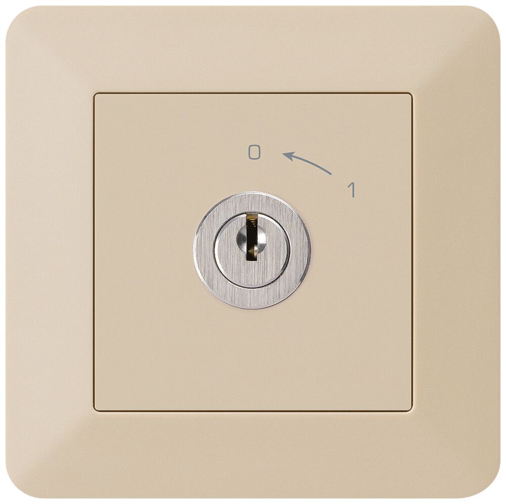 UP-SchwenkTaster 0<-1/1L kallysto.trend beige mit Schloss Kaba 8