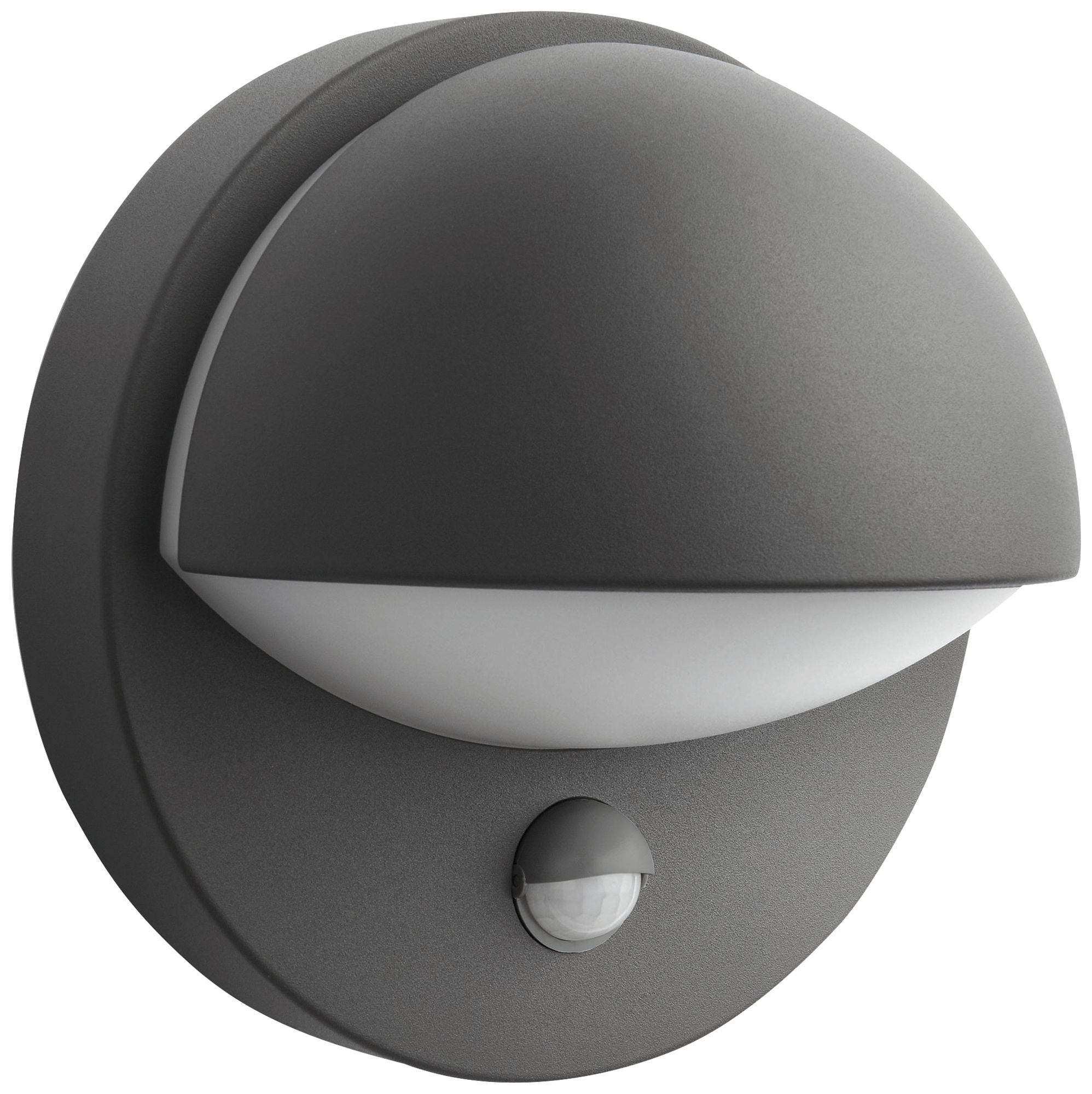 Applique Philips June PIR E27 1×12W IP44 195×135mm anthracite