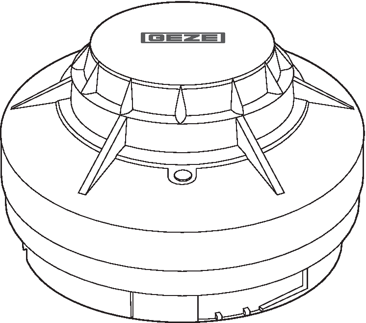 Wärme-Differenzmelder WM 1005/24V DC+Sockel GEZE
